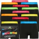 Crosshatch Heren Astral Twaalf Pack Boxers Zwart
