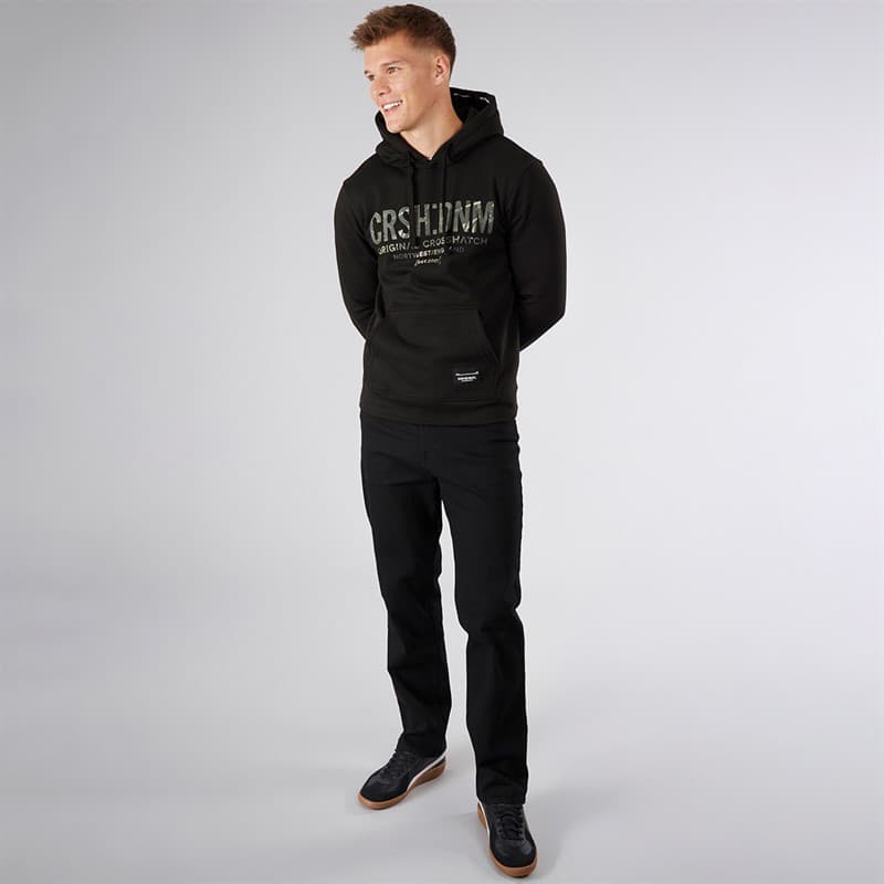 Crosshatch Heren Dalesman Relaxed Fit Jeans Black Wash - Afbeelding 4