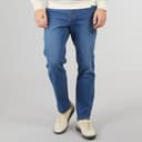 Crosshatch Heren Dalesman Relaxed Fit Jeans Middelblauwe Was