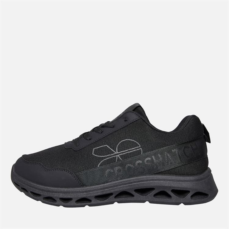 Crosshatch Heren Jesmond Sneakers Zwart Mono