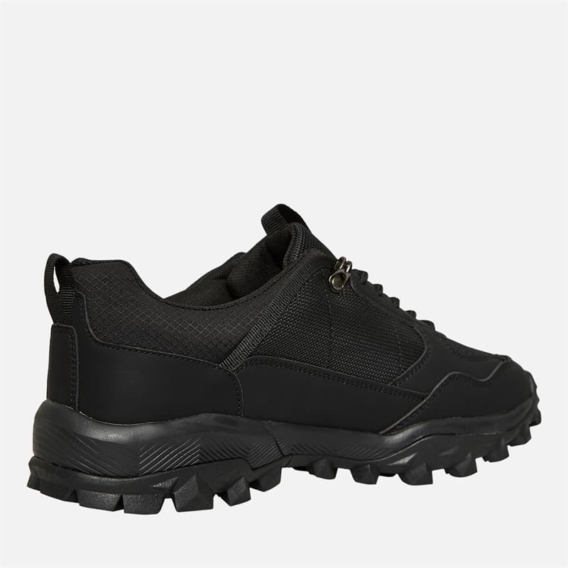 Crosshatch Heren Heymare Sneakers Zwart Mono - Afbeelding 5