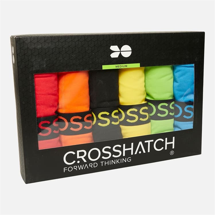 Crosshatch Heren Markeerstift Set van 12 Boxershorts Gesorteerd