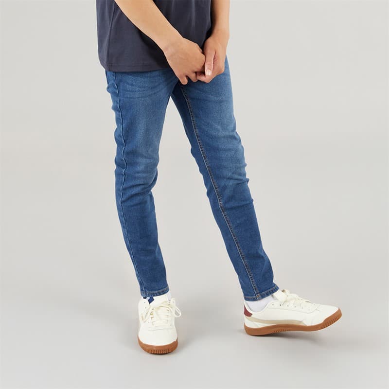 Crosshatch Jongens Rechte Jeans Middelblauwe Wassing - Afbeelding 1