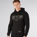 Crosshatch Heren Campbox Hoodie Zwart