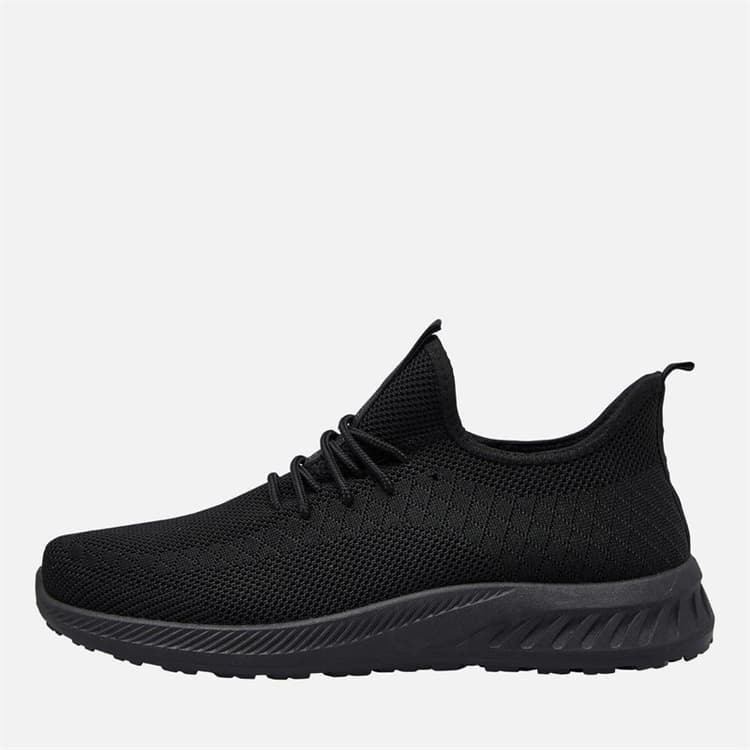 Crosshatch Heren Antioch Sneakers Black Mono