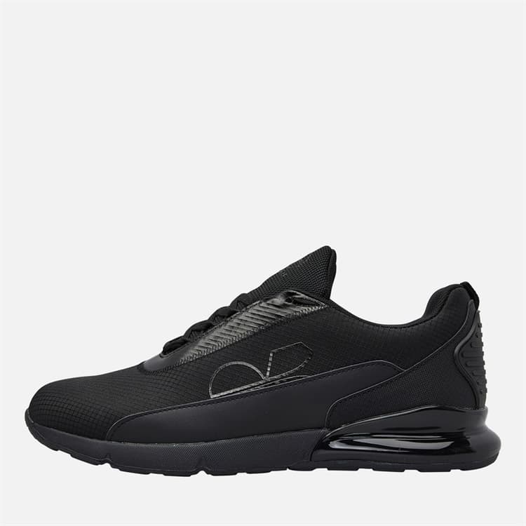 Crosshatch Heren Smitlay II Trainers Black Mono