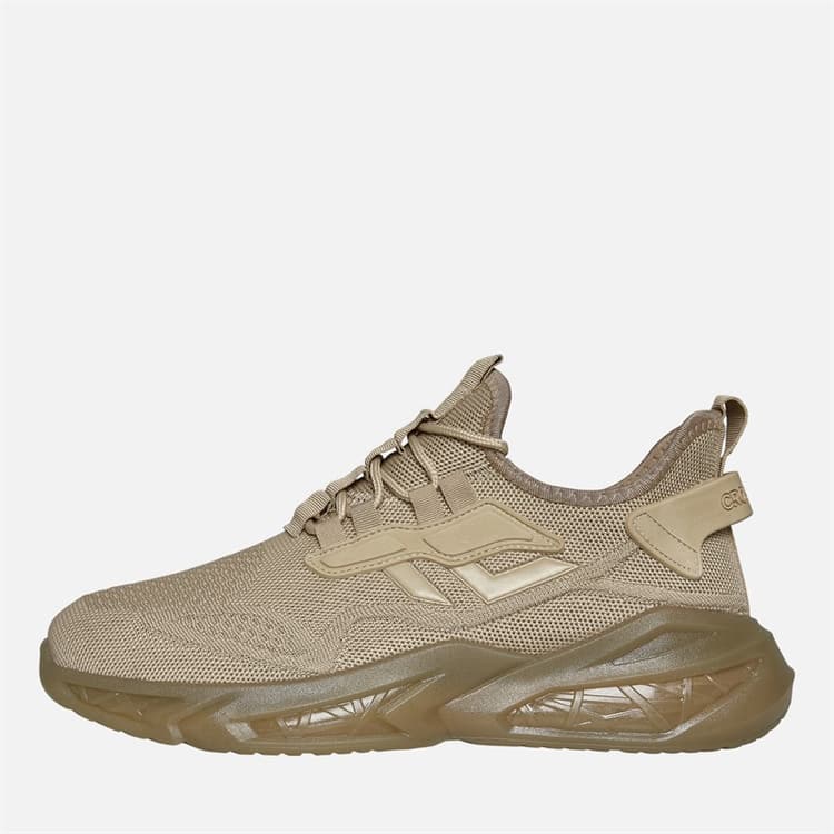 Crosshatch Heren Nantycaws Sneakers Stone