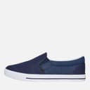 Crosshatch Heren Ramp Instappers Canvas Schoenen Navy/Dark Chambray