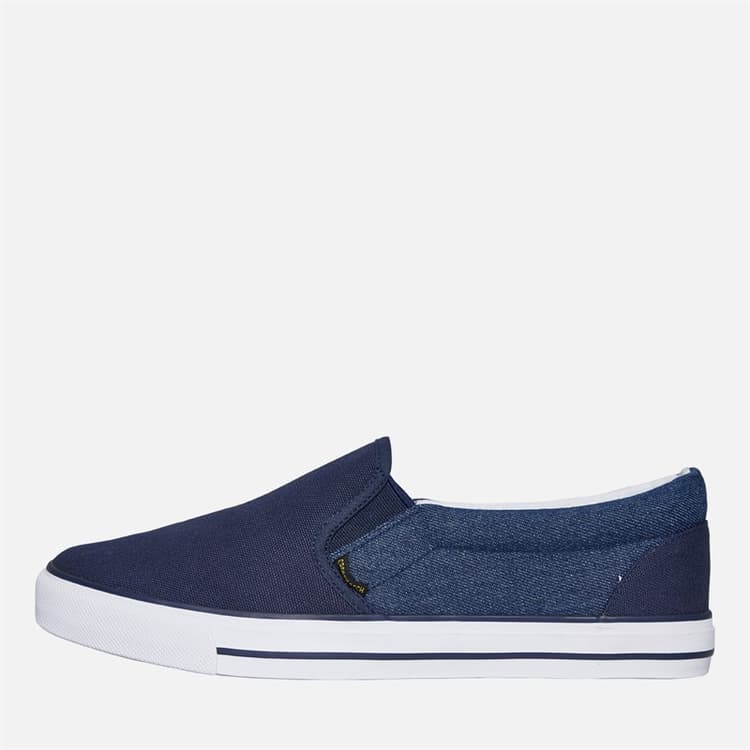 Crosshatch Heren Ramp Instappers Canvas Schoenen Navy/Dark Chambray