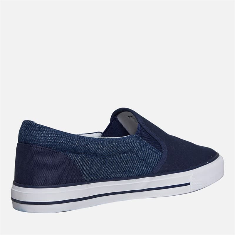 Crosshatch Heren Ramp Instappers Canvas Schoenen Navy/Dark Chambray - Afbeelding 5