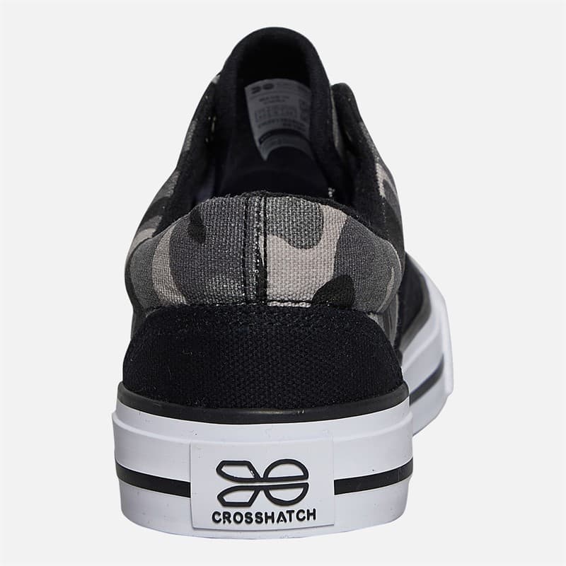 Crosshatch Jongens Skywalk Canvas Schoenen Black Camo - Afbeelding 3