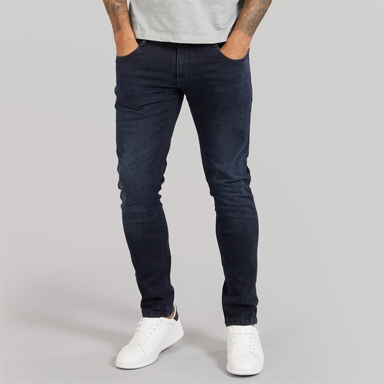 Duck And Cover Heren Maylead Slim Fit Jeans Blauw Zwart