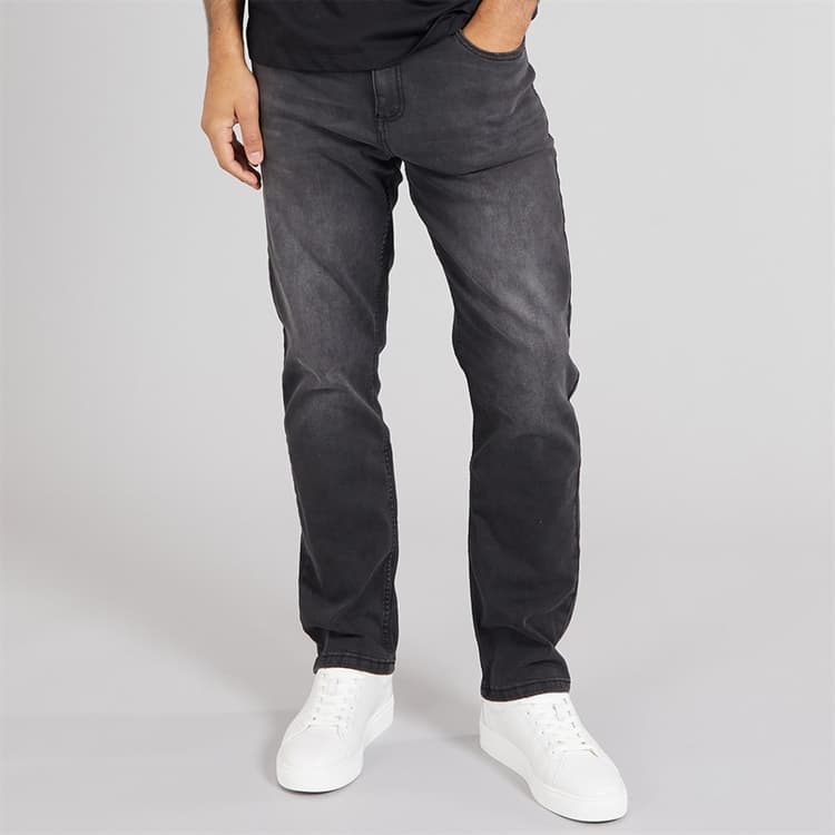 Duck and Cover Heren Hydras Straight jeans Zwart