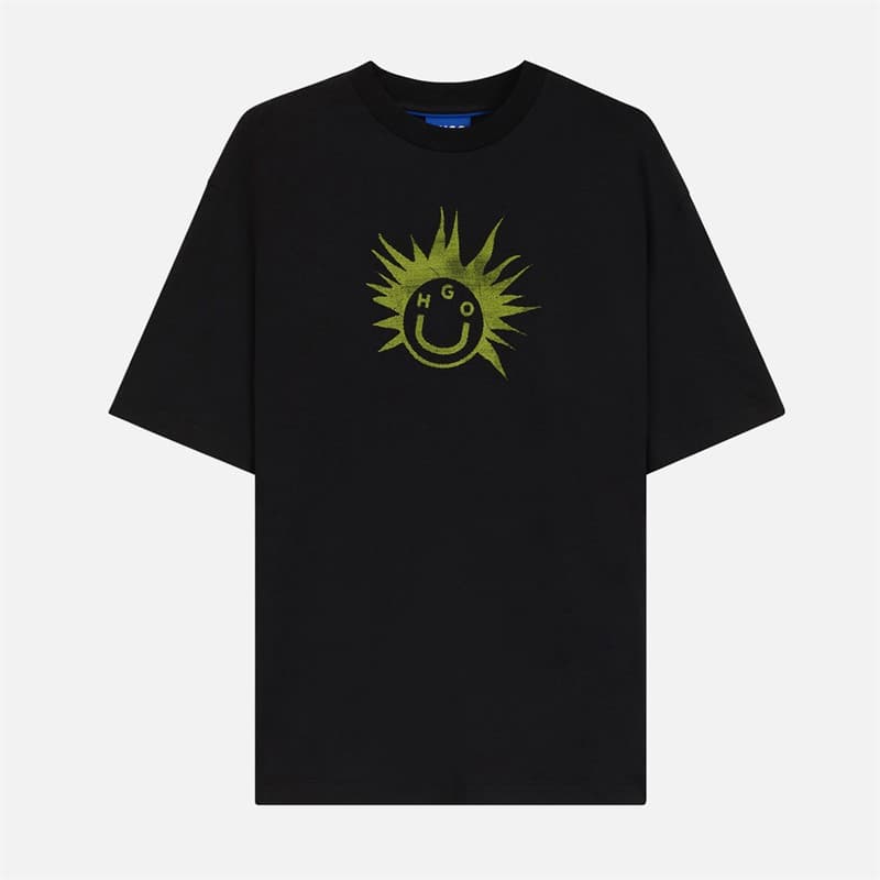 HUGO Heren Nugix T-shirt Zwart - Afbeelding 1
