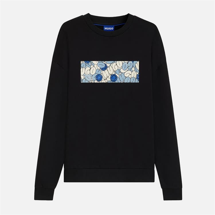 HUGO Heren Neprix Sweater Zwart