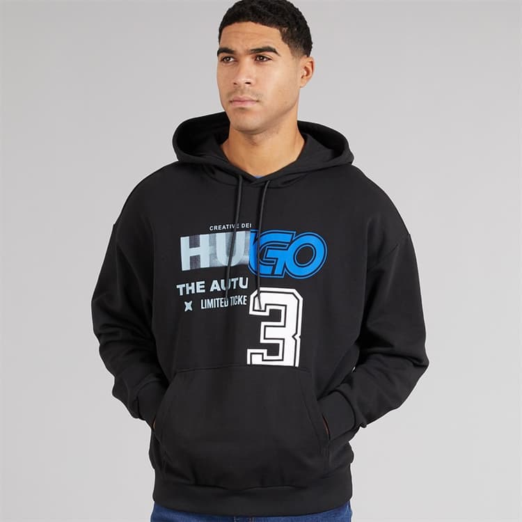 HUGO Heren Nesidi Sweater Zwart