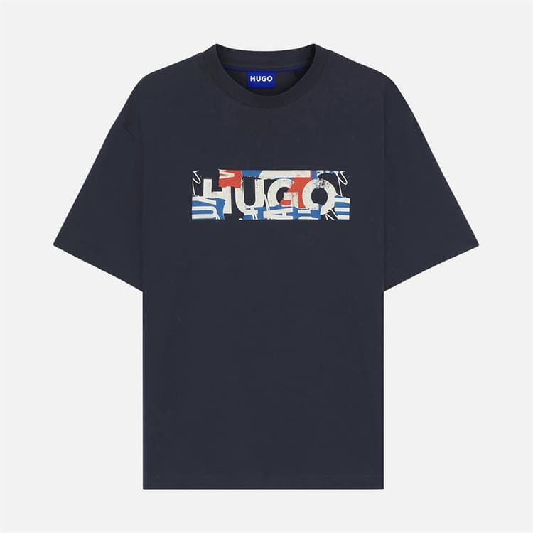 HUGO Heren Nugix T-shirt Navy