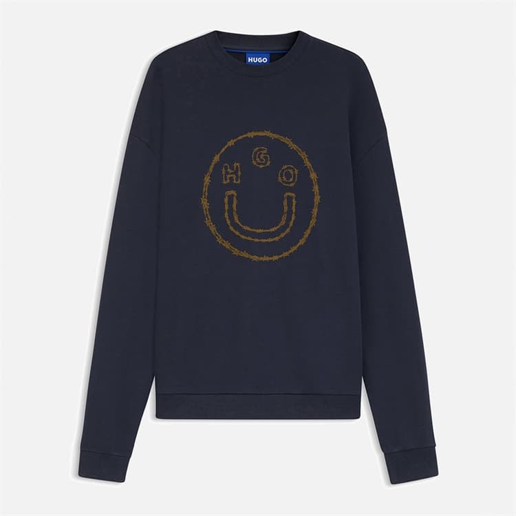 HUGO Heren Natrox Sweatshirt Navy