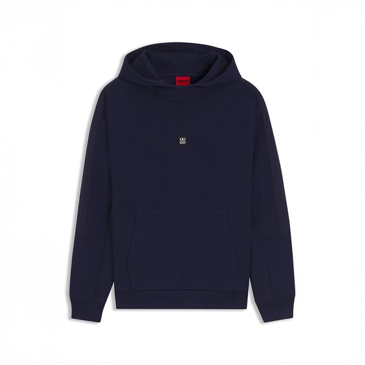 HUGO Heren Danovohood Hoodie Dark Blue