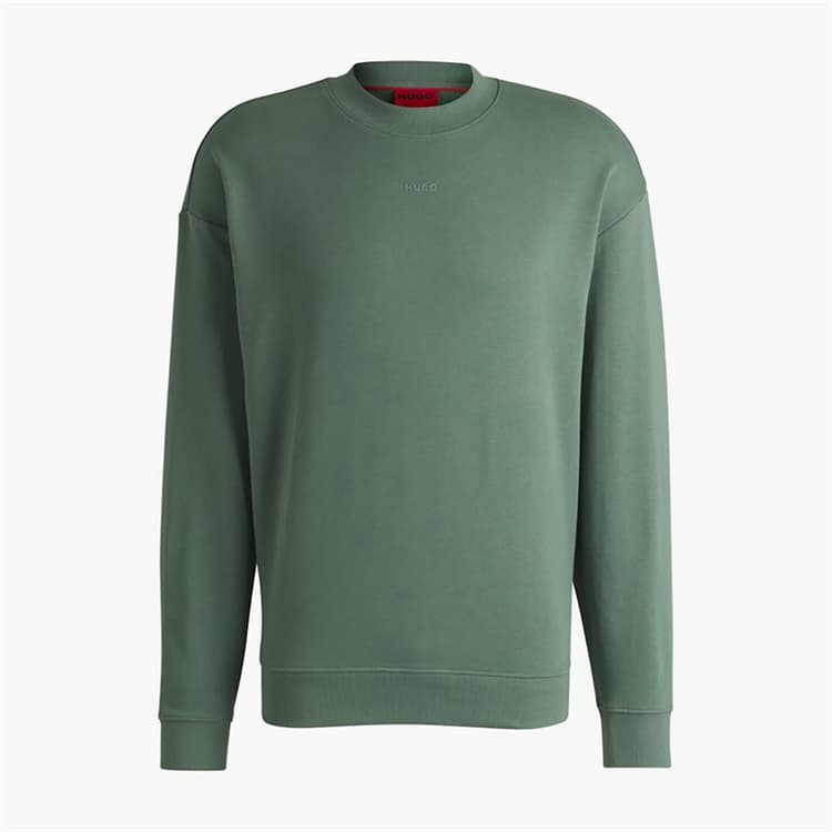 HUGO Heren Dapocrew Sweatshirt Open Green
