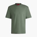 HUGO Heren Dapolino T-shirt Open Green