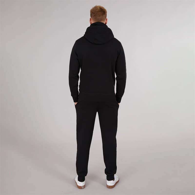 Bench Heren Guttell Trainingspak Met Gebrandmerkt Tape Detail Zwart - Afbeelding 2
