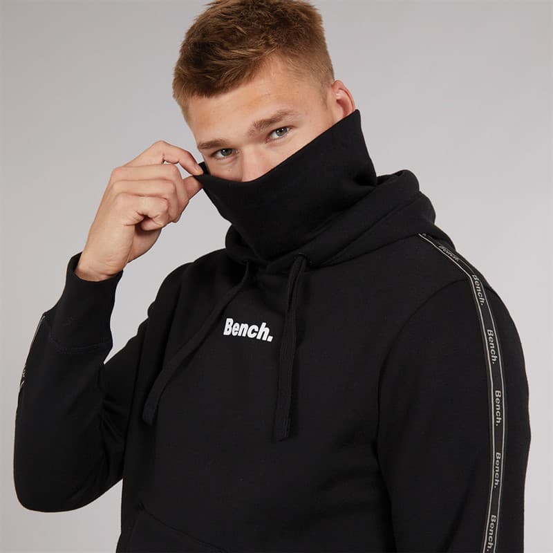 Bench Heren Guttell Trainingspak Met Gebrandmerkt Tape Detail Zwart - Afbeelding 3