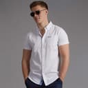 Bench Herenshirt Bowdon met Korte Mouwen Wit