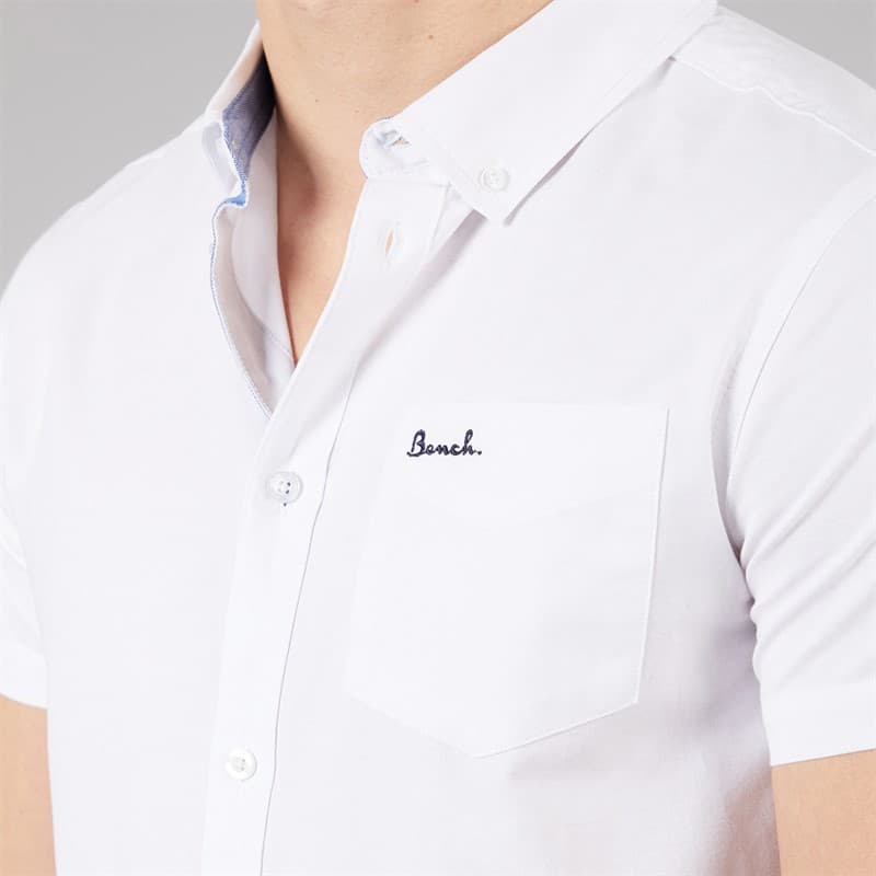Bench Herenshirt Bowdon met Korte Mouwen Wit - Afbeelding 3