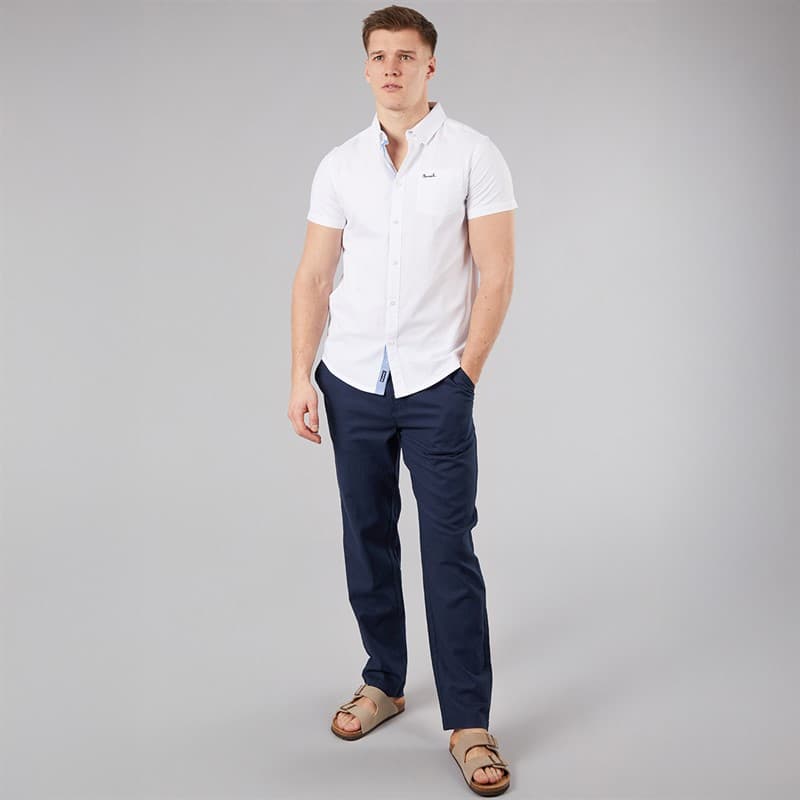 Bench Herenshirt Bowdon met Korte Mouwen Wit - Afbeelding 4