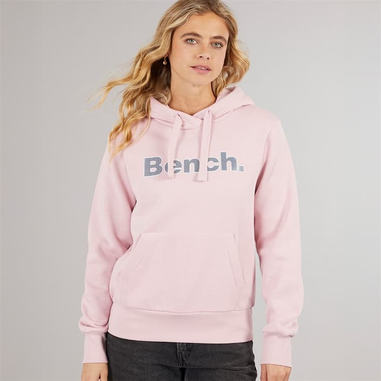 Bench Hoodie Dames Lichtroze
