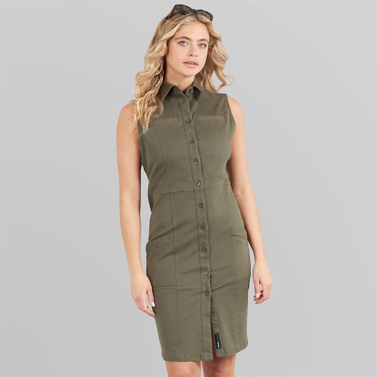 Bench Dames Menti Cargo Jurk Khaki