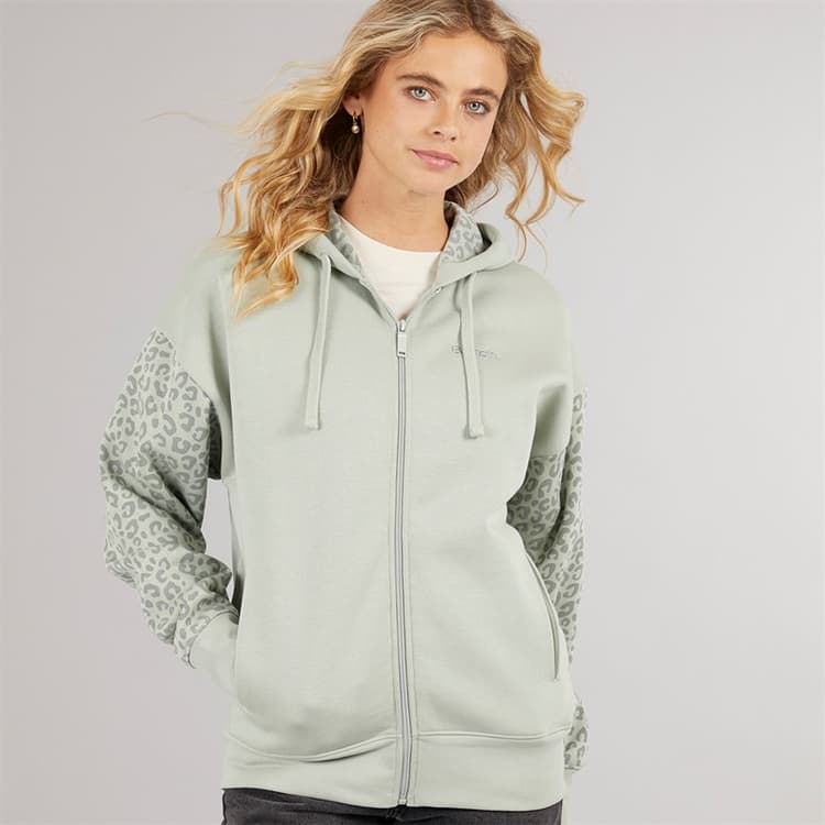Bench Hoodie met ritssluiting Dames Sage
