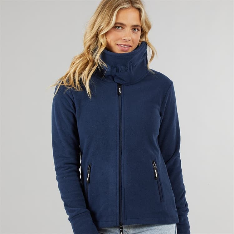 Bench Dames Funnel Microfleece Track Top Navy