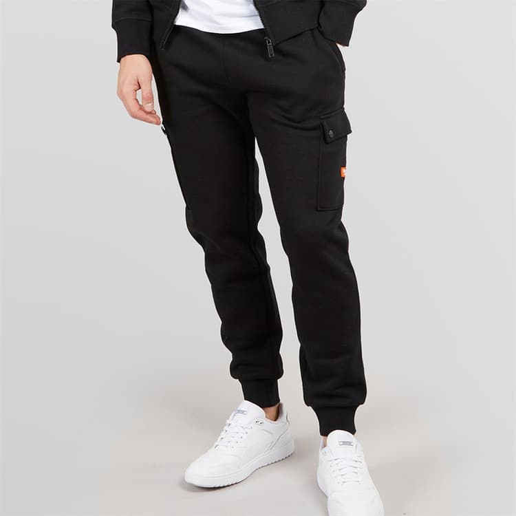 Bench Heren Aplev Cargo Joggingbroek Zwart