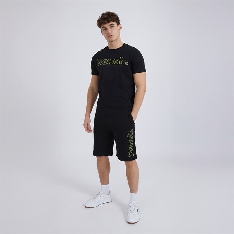 Bench T-shirt en shorts set Heren Gowsen Zwart - Afbeelding 1