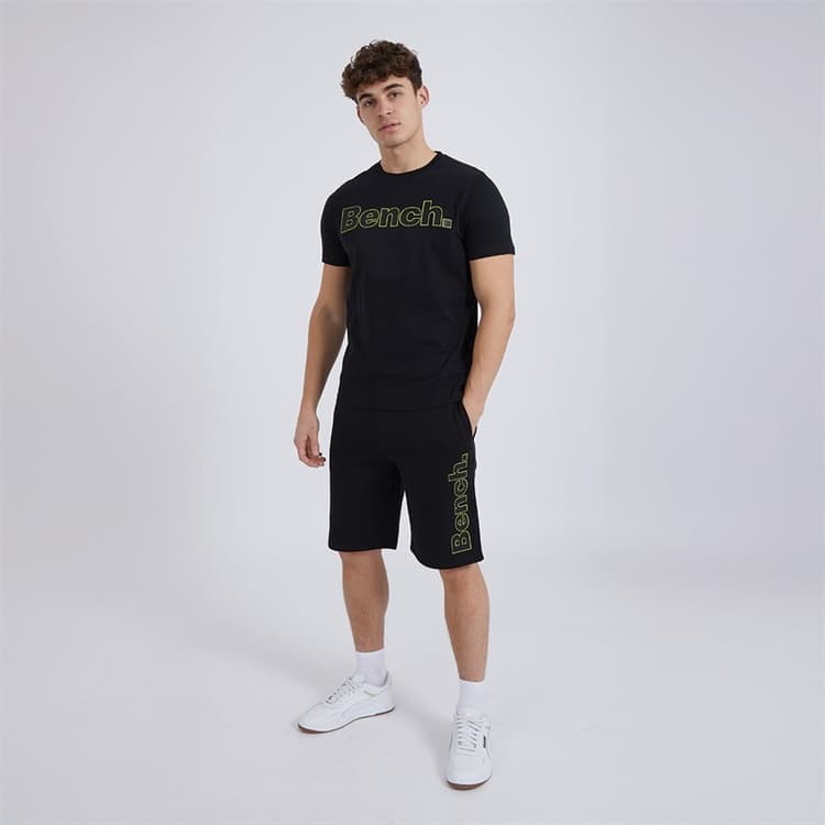 Bench T-shirt en shorts set Heren Gowsen Zwart