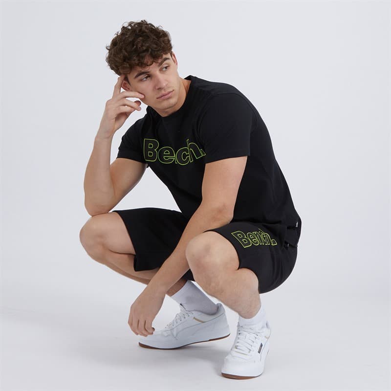 Bench T-shirt en shorts set Heren Gowsen Zwart - Afbeelding 3