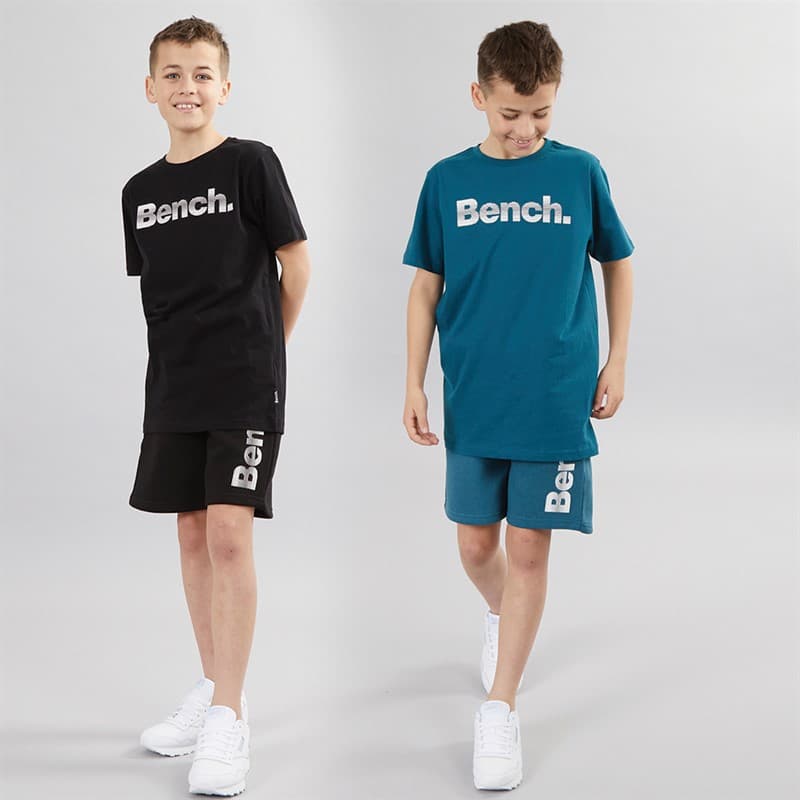 Bench Jongens Selwor Shorts Set van 2 Teal/Zwart - Afbeelding 3