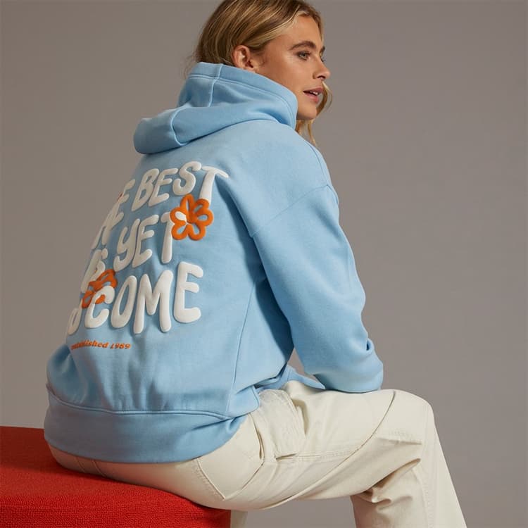 Bench Hoodie Italia Dames Helderblauw