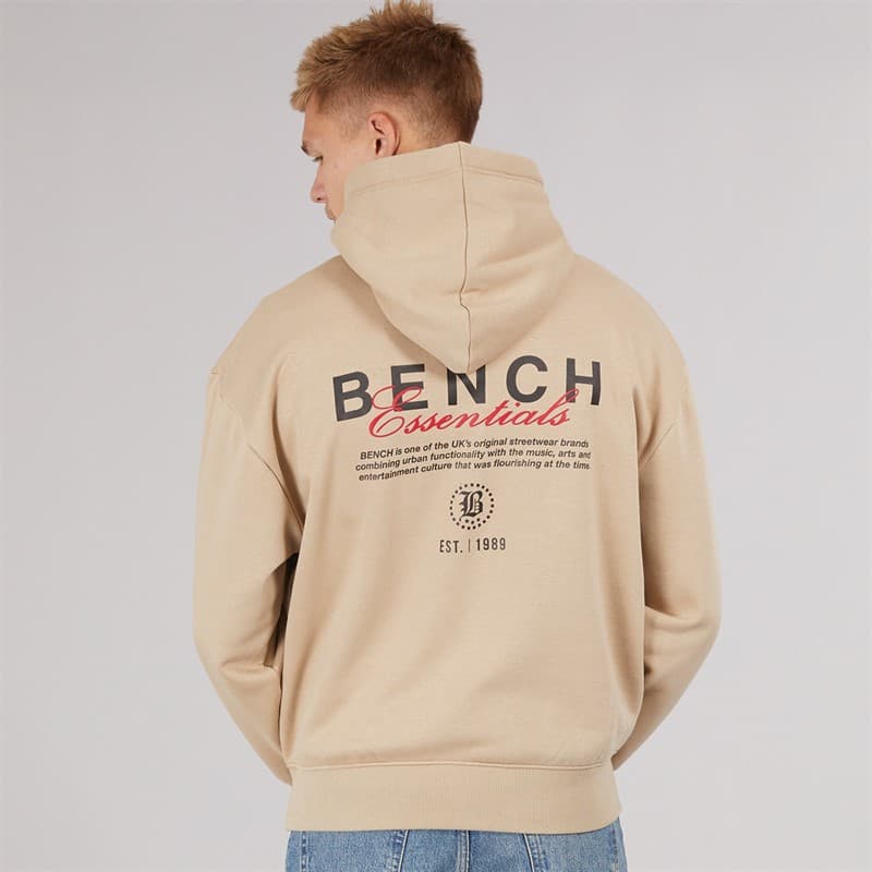 Bench Heren Ledall 1989 Hoodie Stone - Afbeelding 2
