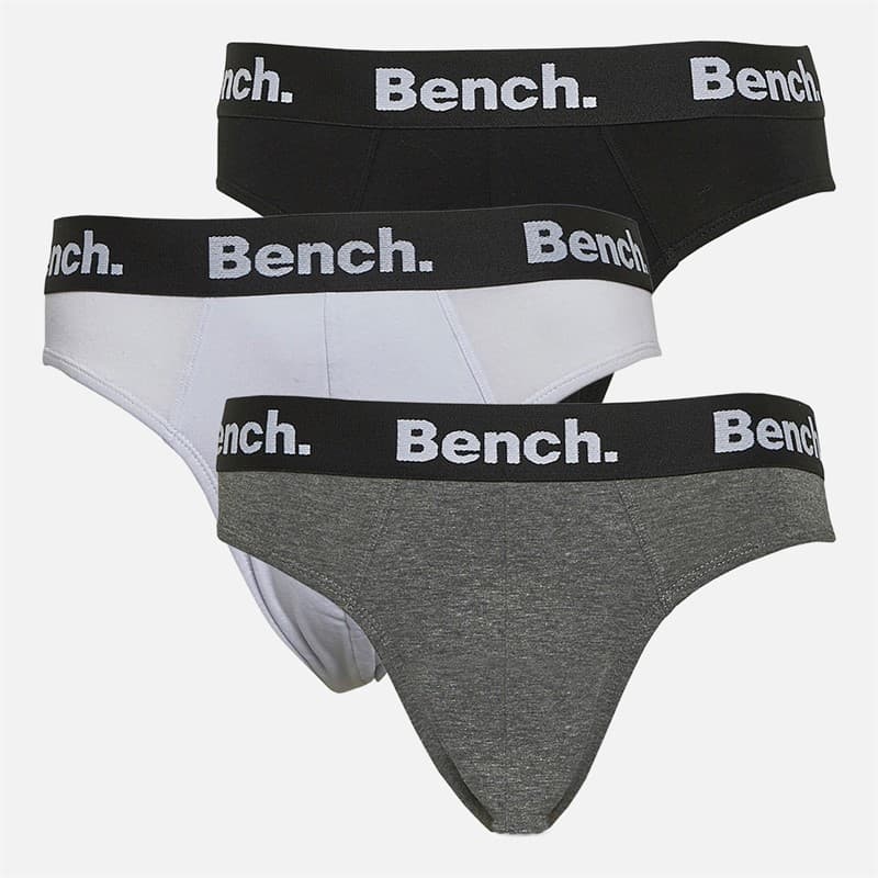 Bench Heren Arnot Drie Pak Onderbroeken Zwart / Wit / Antraciet Gemêleerd - Afbeelding 1