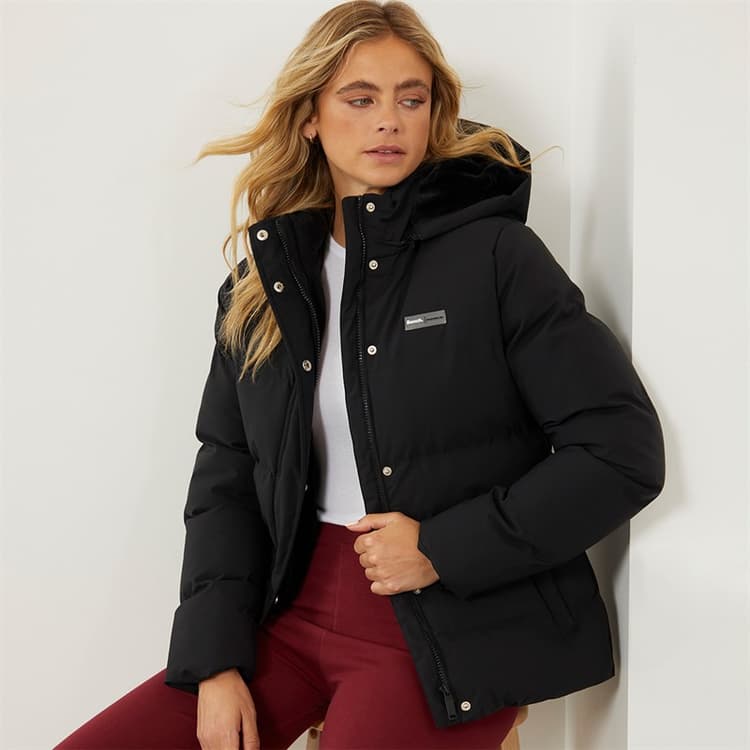 Bench Dames Atha Korte Puffer Jas Zwart