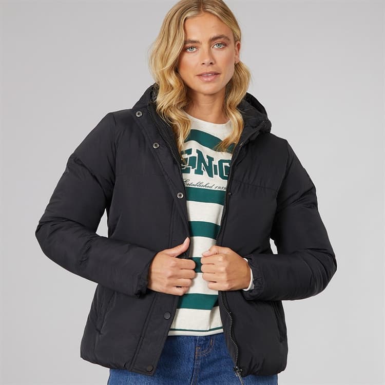 Bench Dames Willah Korte Puffer Jas Zwart