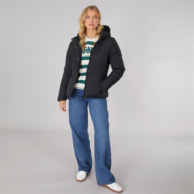 Bench Dames Willah Korte Puffer Jas Zwart - Afbeelding 4