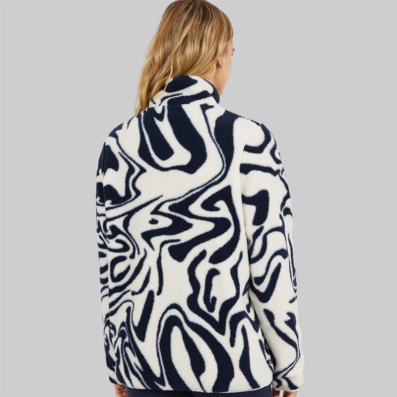 Bench Dames Gorla Borg Fleece Winter wit / Navy Swirl - Afbeelding 2