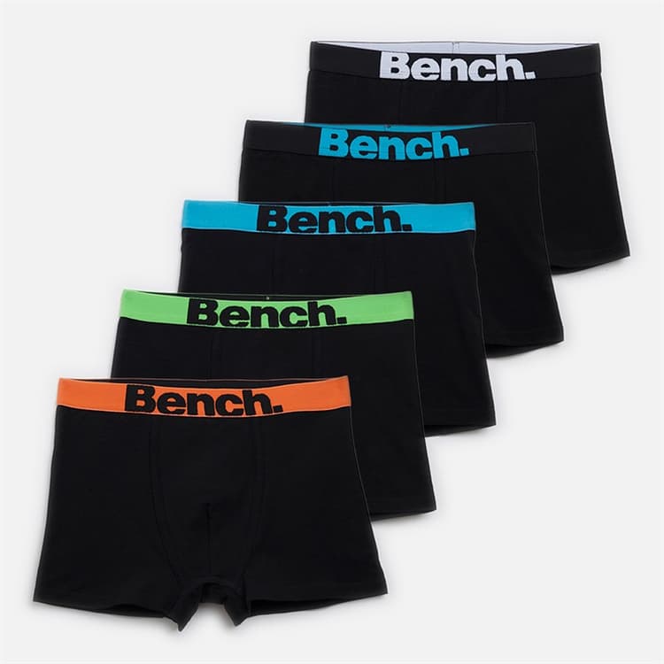 Bench Jongens Lanner Set van 5 Boxershorts Zwart