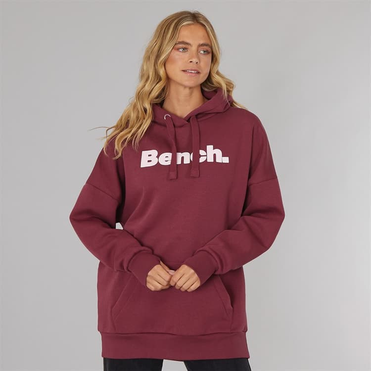Bench Dames Dayla Oversized Hoodie Bourgogne
