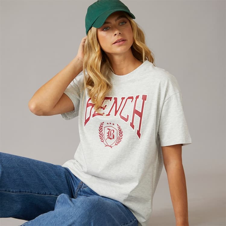 Bench Dames Farri T-Shirt Ijs Grijs Gemêleerd