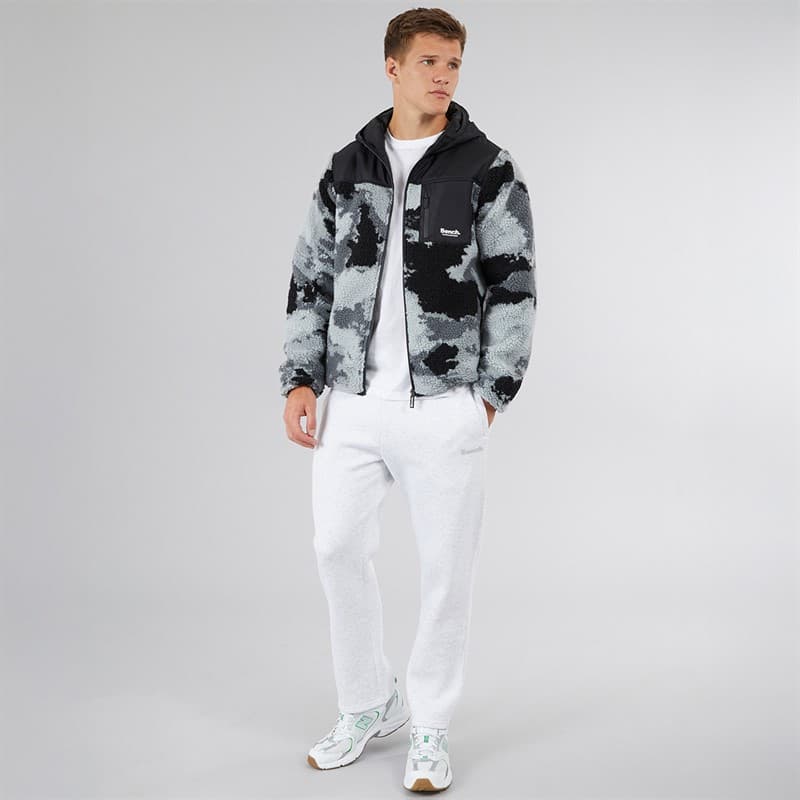 Bench Heren Riota Joggingbroek Open Zoom Licht Grijs Gemêleerd - Afbeelding 3